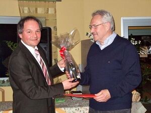 Wolf Schuppler wird für 40 Jahre SPD-Mitgliedschaft geehrt