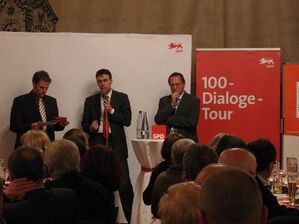 Walter Heiler und Nils Schmid im Dialog